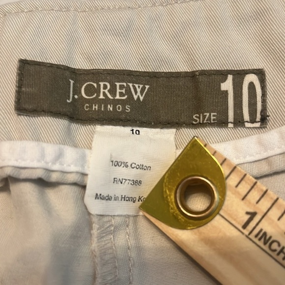 J. Crew Chinos Khaki Cargo Mini Skirt Size 10 - Picture 7 of 10